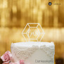 Cake Topper Diamond Love - Satiniert - S