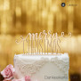 Cake Topper Merry Christmas 1 - Buchenholz - XL