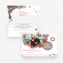 Hochzeitseinladung Herbstlaub 15 x 10 cm Vertikalklappkarte