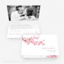 Hochzeitseinladung Kirschblüten 15 x 10 cm Vertikalklappkarte