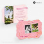 Lasercut-Einladung Pink Stamp 21 x 15cm Ornament