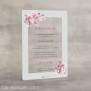 Hochzeitseinladung Acrylkarte Magnolie 2 14 x 20 cm