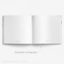 Gästebuch Hardcover Total Floral Blanko 21x21cm