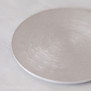 Kerzenteller Aluminium gebürstet silber rund Ø10cm