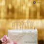 Cake Topper Mr&Mrs personalisiert - Buchenholz - XL