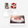 Weihnachtskarte Minimalistisch 15 x 10 cm Vertikalklappkarte