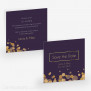 Save-the-Date Purple Gold 14.5 x 14.5 cm