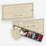Hochzeitseinladung Theater Ticket mit Fotostreifen 21 x 10 cm