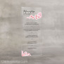 Menükarte Acryl Kirschblüten 9 x 20 cm