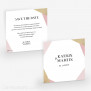 Save-the-Date Golden Coral 14.5 x 14.5 cm