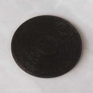 Kerzenteller Aluminium gebürstet schwarz rund Ø10cm