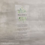 Hochzeitseinladung Acrylkarte Greenery 9 x 20 cm