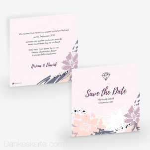 Save-the-Date Art Canvas 14.5 x 14.5 cm