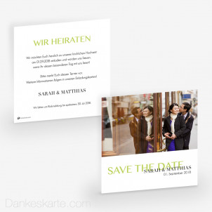 Save-the-Date Easy Three 14.5 x 14.5 cm