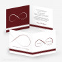 Hochzeitseinladung Infinity Heart 14.5 x 14.5 cm