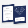 Hochzeitseinladung Diamant 15 x 21 cm