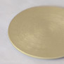 Kerzenteller Aluminium gebürstet gold rund Ø10cm